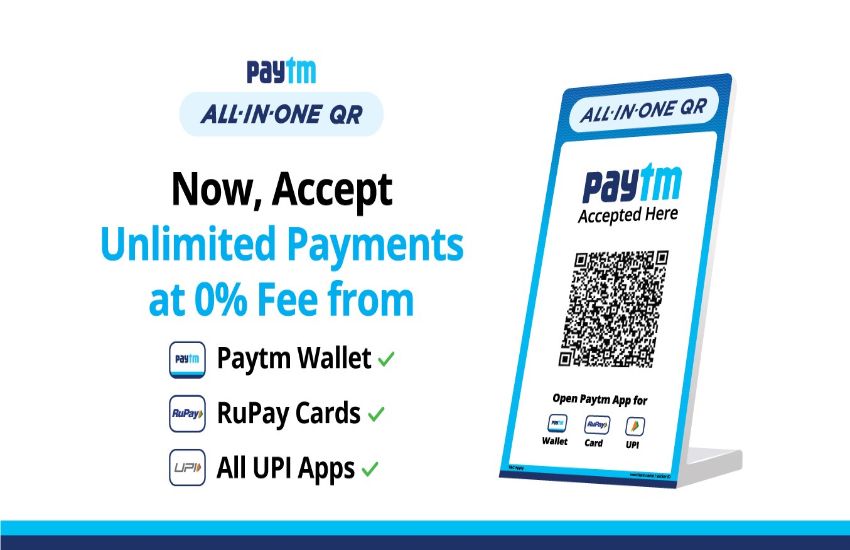 Paytm launched all in one QR for merchants