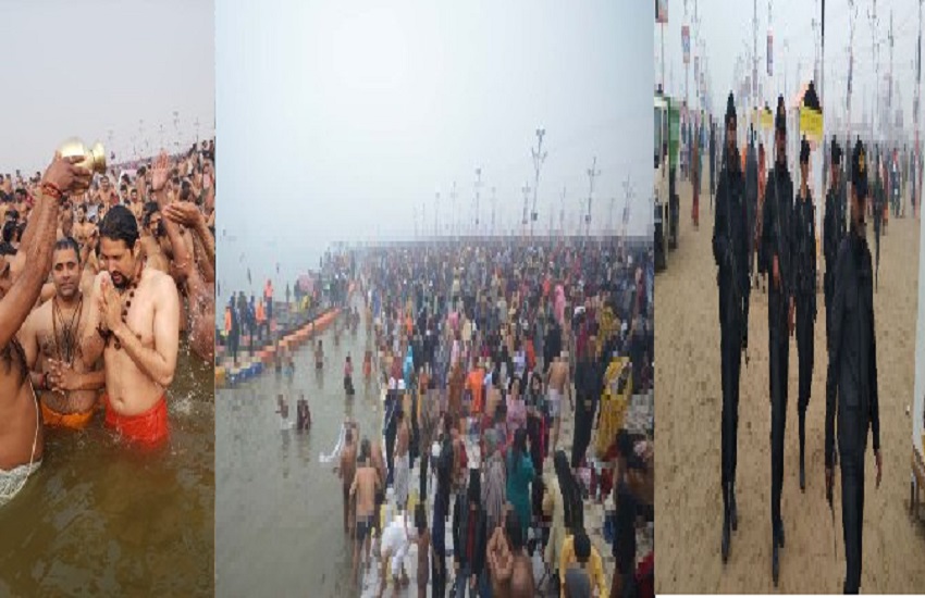 On Makar Sankranti, 60 lakh devotees took a dip in Sangam