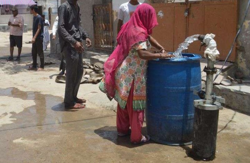 Selling government tubewell water, woman arrested