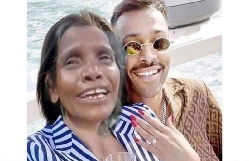ranu mondal and hardik pandya
