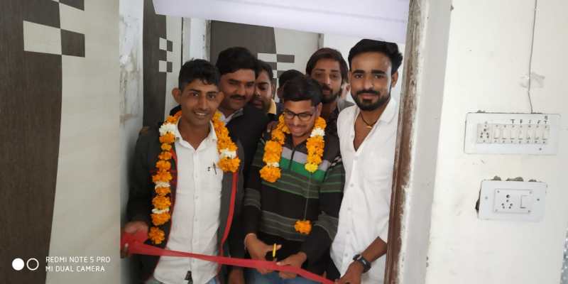 एनएसयूआई समर्थित पदाधिकारियों ने अपने स्तर पर किया छात्रसंघ कार्यालय उद्घाटन