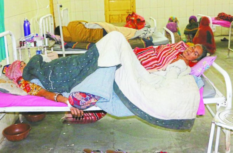 Not enough arrangement to avoid cold in hospital