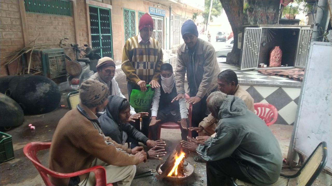 cloudy weather in winter season in jodhpur division