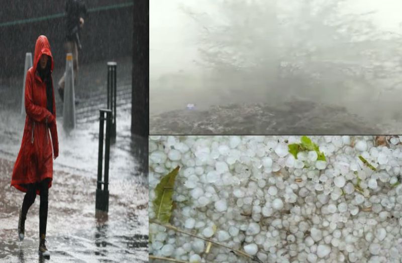 rain and hail