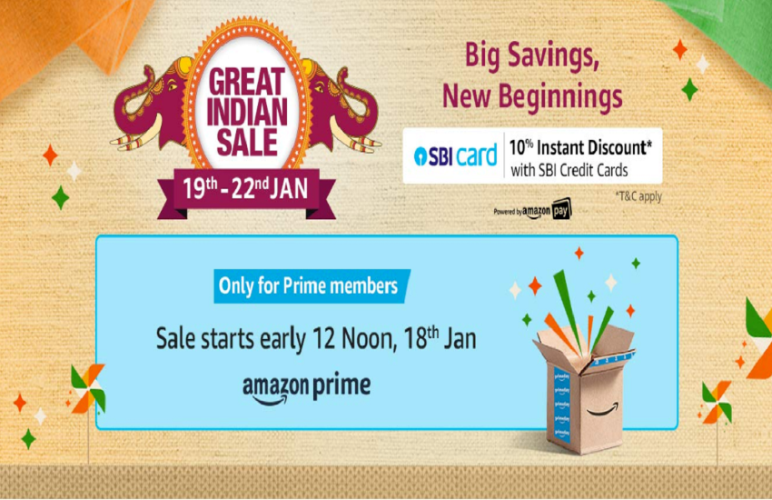 Amazon Great Indian Sale 2020 19th January check discount offers