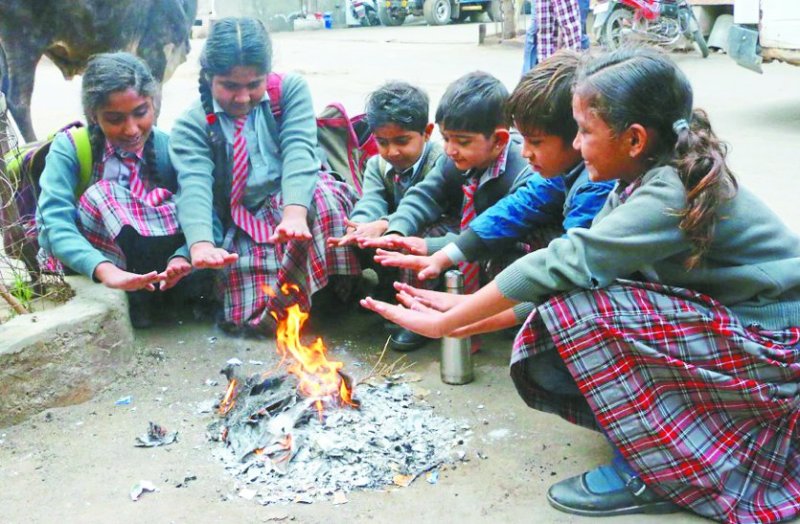 Chill due to cold winds, sunshine did not come out