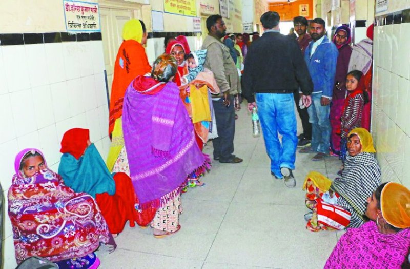 Increased patients in hospital with cold