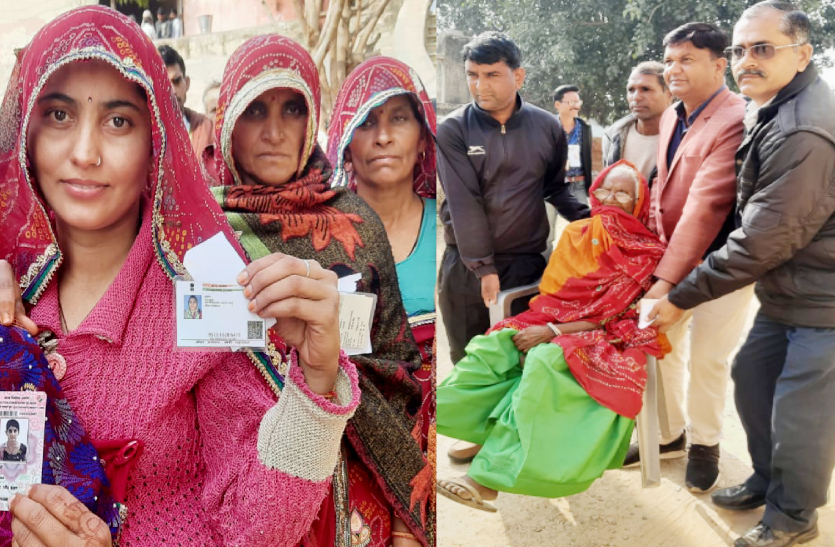 पंचायत चुनाव: 3 बजे तक 48 फीसदी मतदान, 101 वर्षीय नाथी देवी ने भी डाला वोट