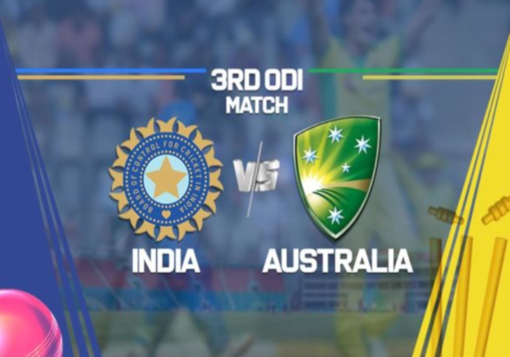 भारत ऑस्ट्रेलिया तीसरा एकदिवसीय मैच : टॉस जीतकर पहले बल्लेबाजी कर रही है ऑस्ट्रेलिया, टीम इंडिया की जीत के ये खिलाड़ी है तुरुप के इक्के