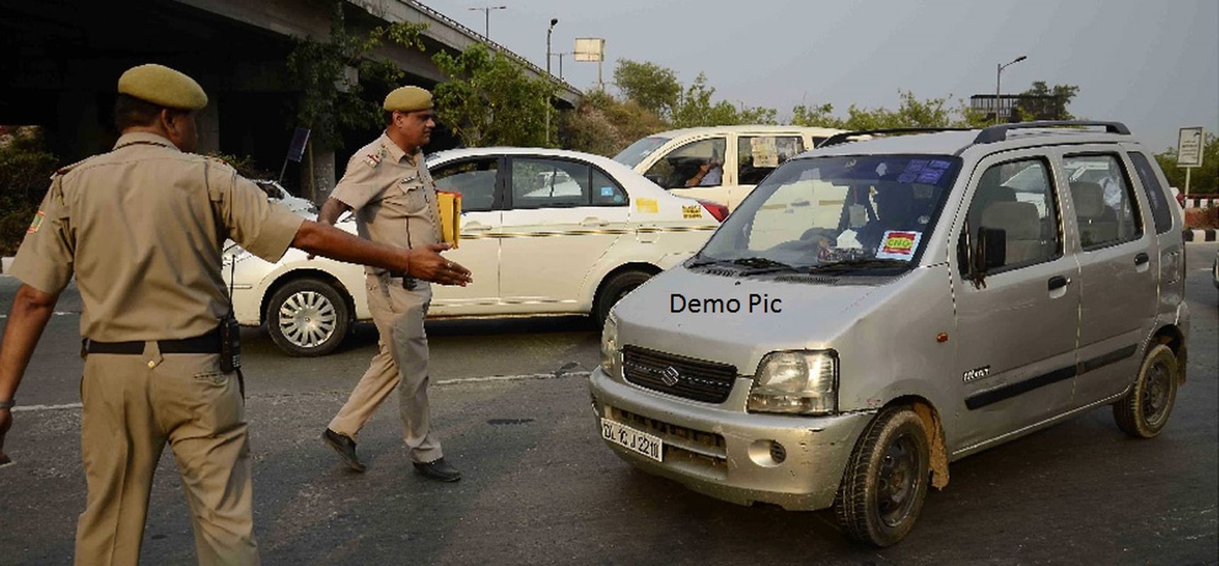 Police kept watching, The driver drove away the seized car