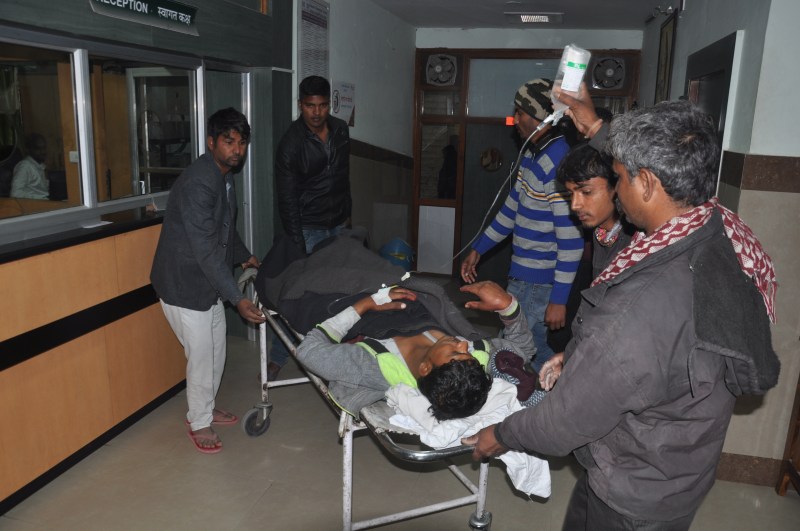 Bike rider killed, two people seriously injured