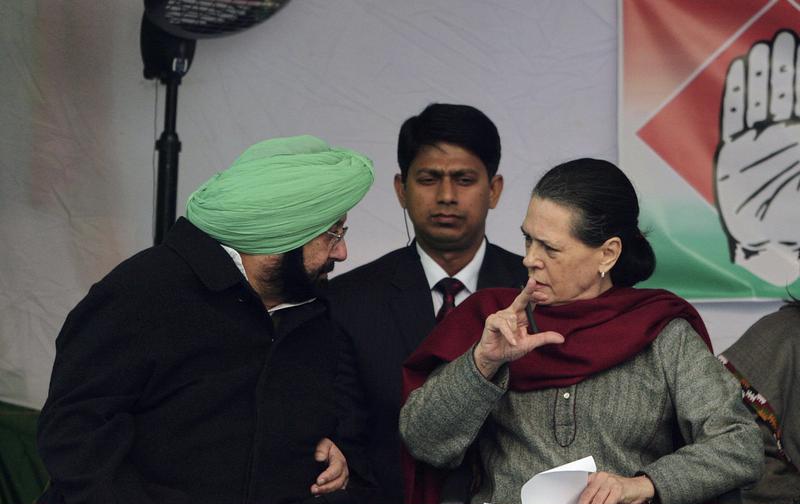  Amrinder Singh Meet Sonia Gandhi