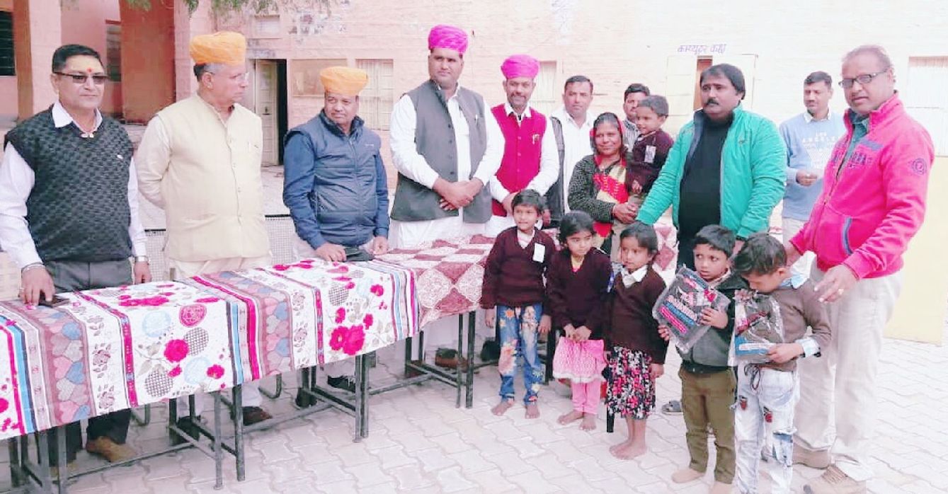 300 sweaters distributed so far under social concern in jaisalmer