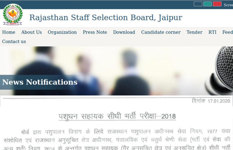 RSMSSB LSA Final Result 2018