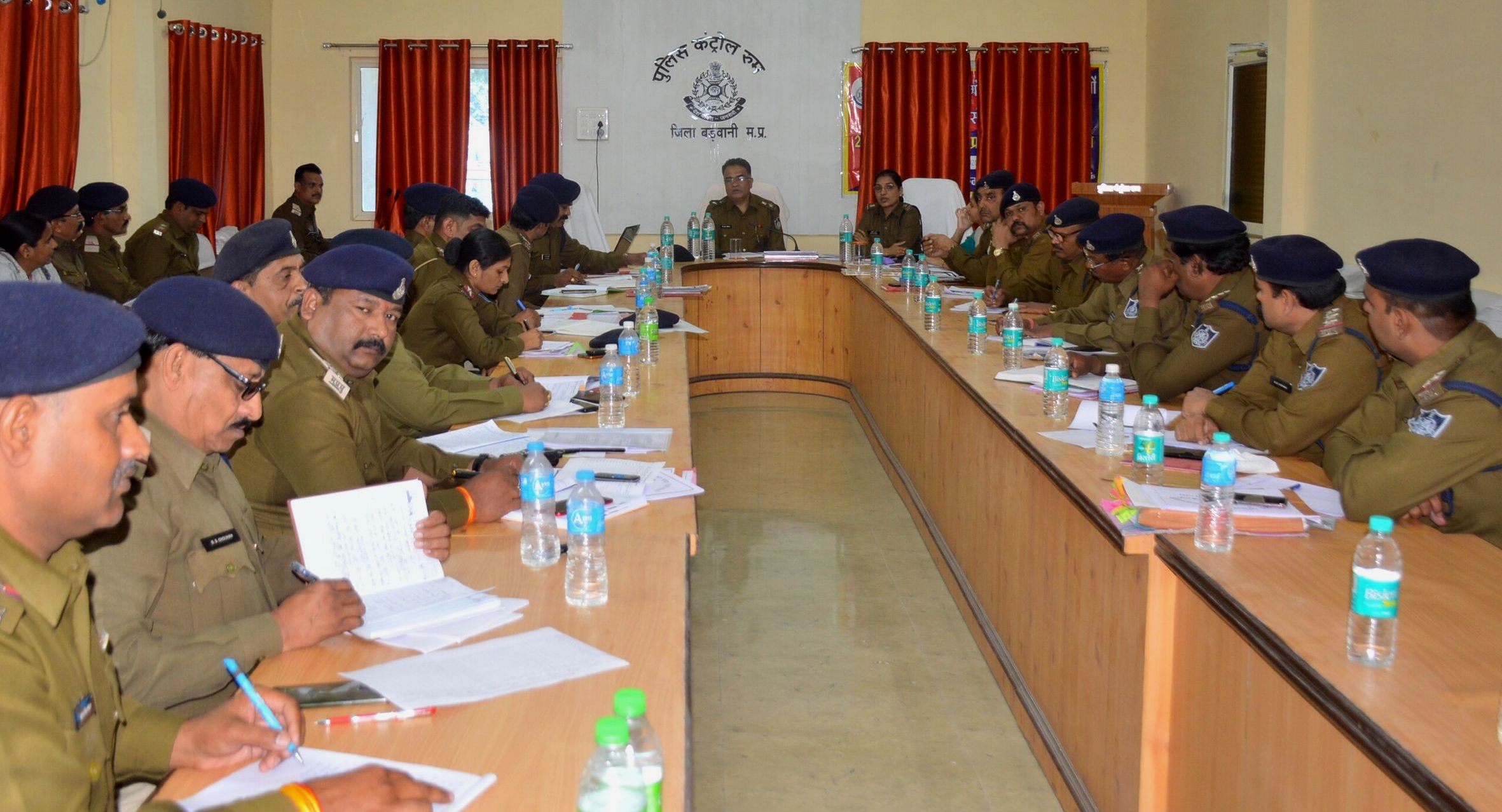 Crime review meeting of police department held in control room