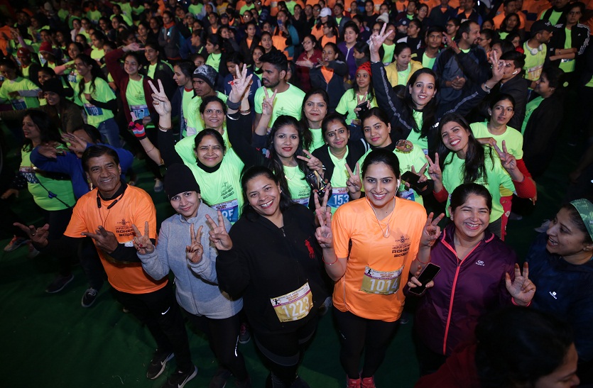 सेव एनवायर्नमेंट के मैसेज के साथ दौड़े हजारों जयपुराइट्स