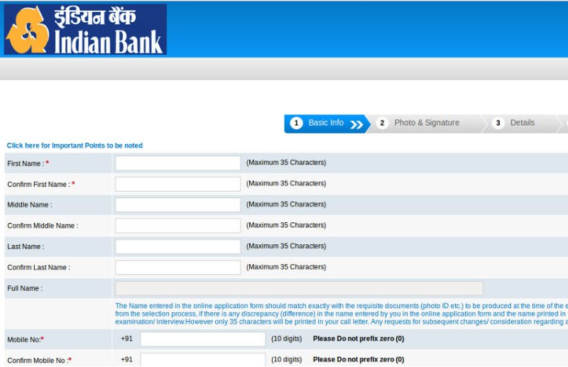 Indian Bank SO Recruitment 2020