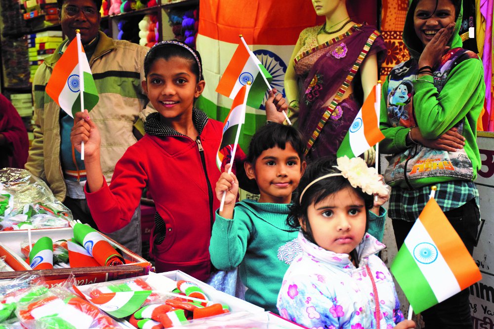 republic day satna Main market of the city painted in patriotic colors