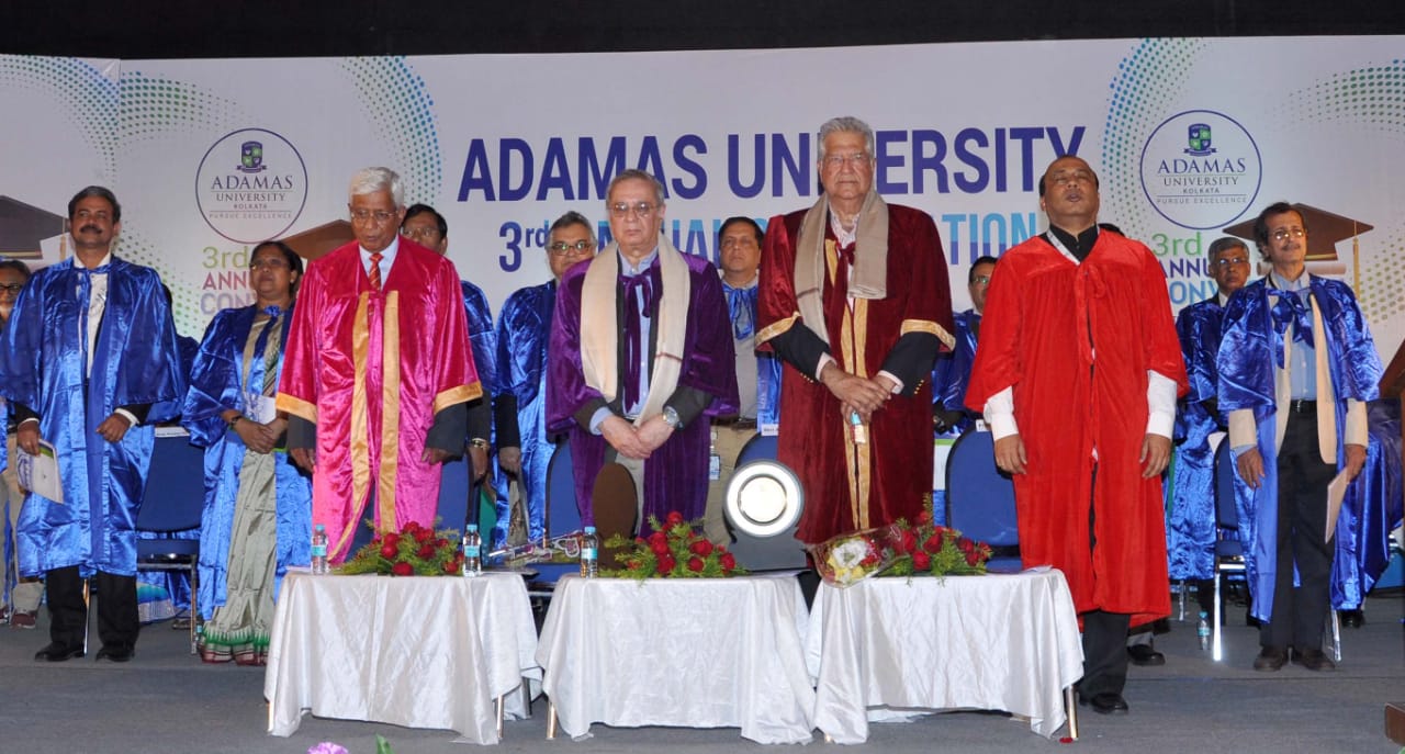 एडमस विश्वविद्यालय ने मनाया तीसरा दीक्षांत समारोह
