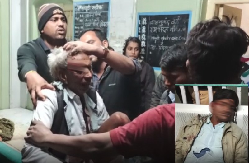 Uncontrol bus crashed from bike and pickup