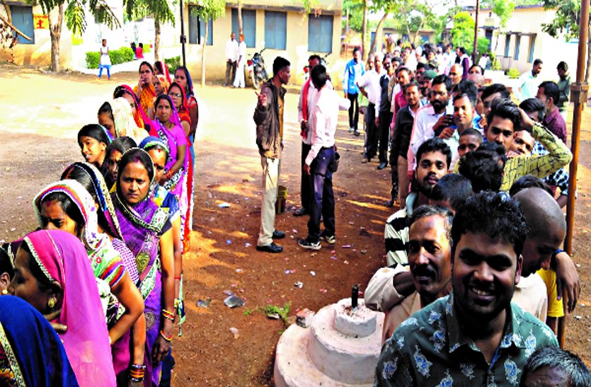Rural voters from Vananchal region to the plains showed enthusiasm