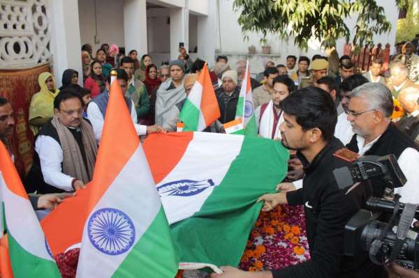 स्वतंत्रता सेनानी बृजकिशोर शर्मा की पार्थिव देह पंचतत्व में विलीन-देखें तस्वीरें