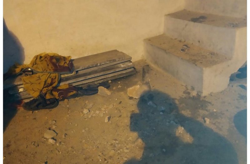 Youths being beaten for beating