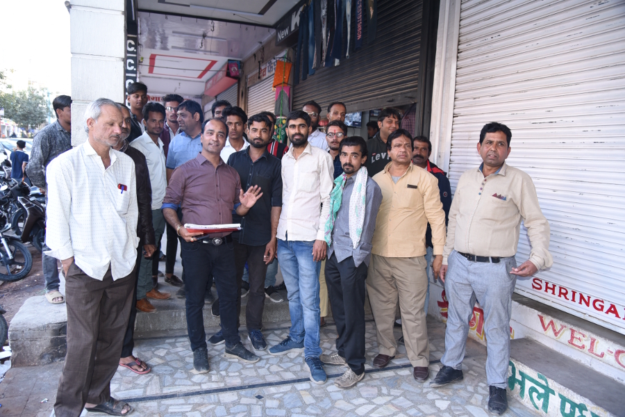 jodhpur nagar nigam anti encroachment team cleared nai sarak corridors