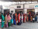 फलोदी के राजकीय अस्पताल में मरीजों की लगी कतार