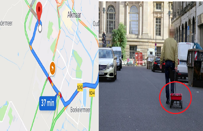 this man made virtual traffic jam on google maps