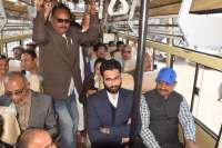 सतना में सिटी बस का हुआ शुभारंभ, कलेक्टर और निगमायुक्त ने बैठ कर किया ट्रायल