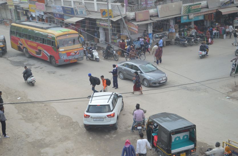 traffic is out of control in kishangarh