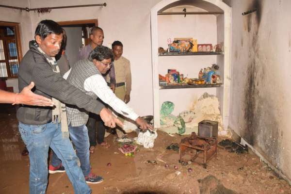 निशांत बिहार कॉलोनी में शादी वाले घर में सिलेंडर से भड़की आग, मची अफरा तफरी