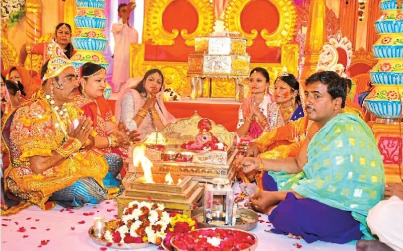 Religious program for Anjanashalaka Pratishtha Festival