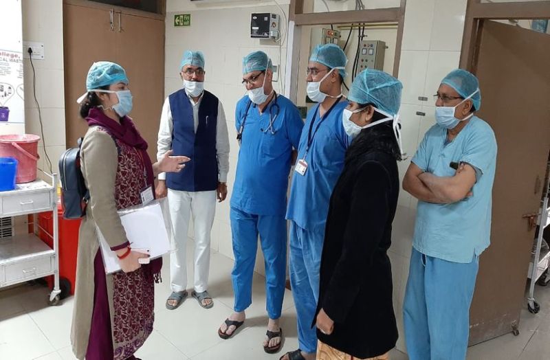 केंद्र की टीम ने जांची अस्पतालों की सेहत