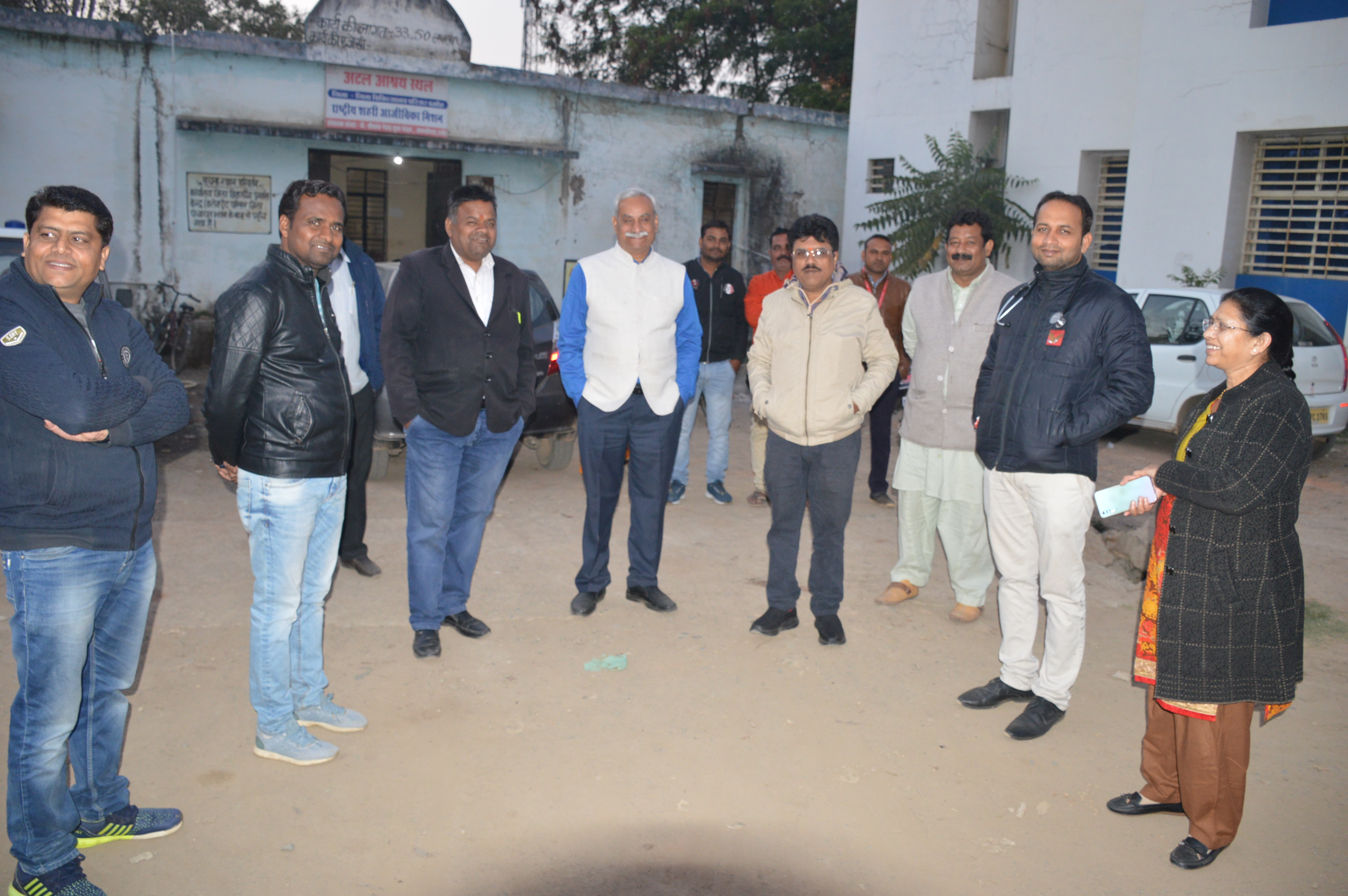 Officers inspected the district hospital