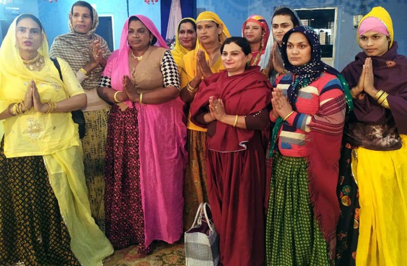 शाहपुरा की गद्दी पर मेघा हुई विराजमान, किन्नर समाज ने अमन शांति के लिए किया हवन