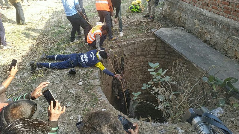 Dead body found in a well