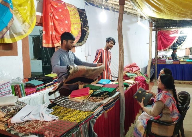 Mriganayani Exhibition At JKK Jaipur : Chanderi Sarees Prise