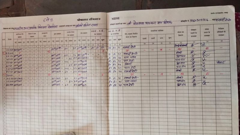 स्कूल के हाजरी रजिस्टर में 98 का नामांकन, मौके पर मिले 65 बच्चे