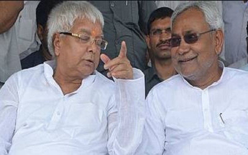 nitish lalu war