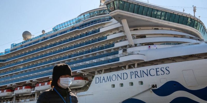 Diamond princess Cruise Ship in Japan