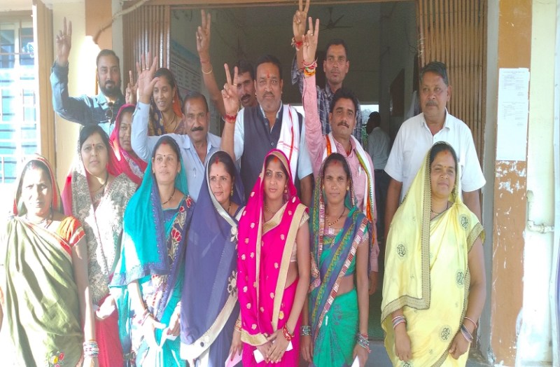 In 9 out of 9 Janpad Panchayats, Congress won the presidency and BJP won two, 8 Congress vice-president and BJP won only one.