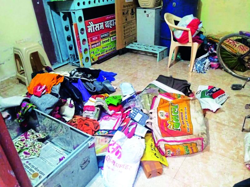 रिद्धी सिद्धी कॉलोनी के सूने मकान में बदमाशों ने बोला धावा