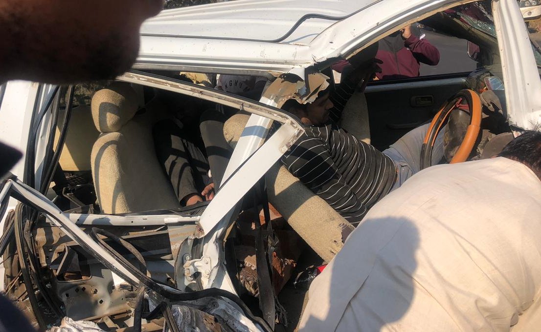 jabalpur road accident today, 3 death on the spot