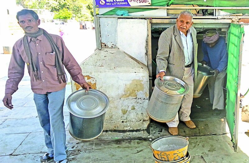 Removal of service item running at railway station for 37 years