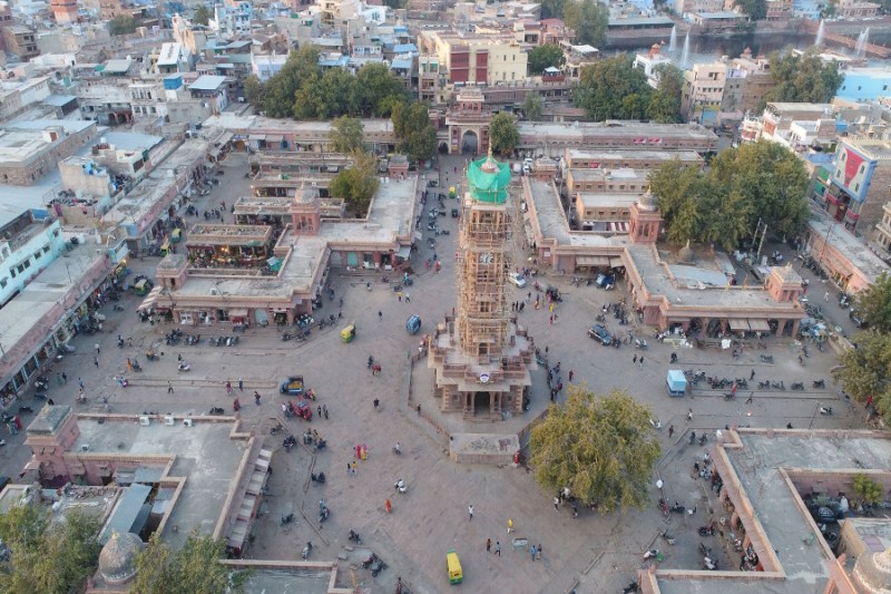 beautification of ghantaghar clock tower heritage market in jodhpur