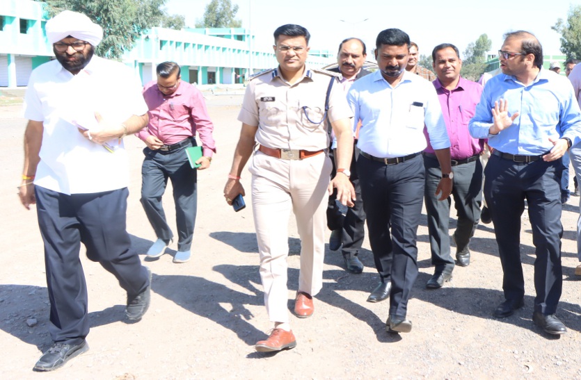 रायपुर : तुलसी बाराडेरा के 32 एकड़ में लगेगा राष्ट्रीय कृषि मेला : कलेक्टर और पुलिस अधीक्षक निरीक्षण करने पहुंचे