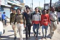 Procession taken out in the locality of the gunmen