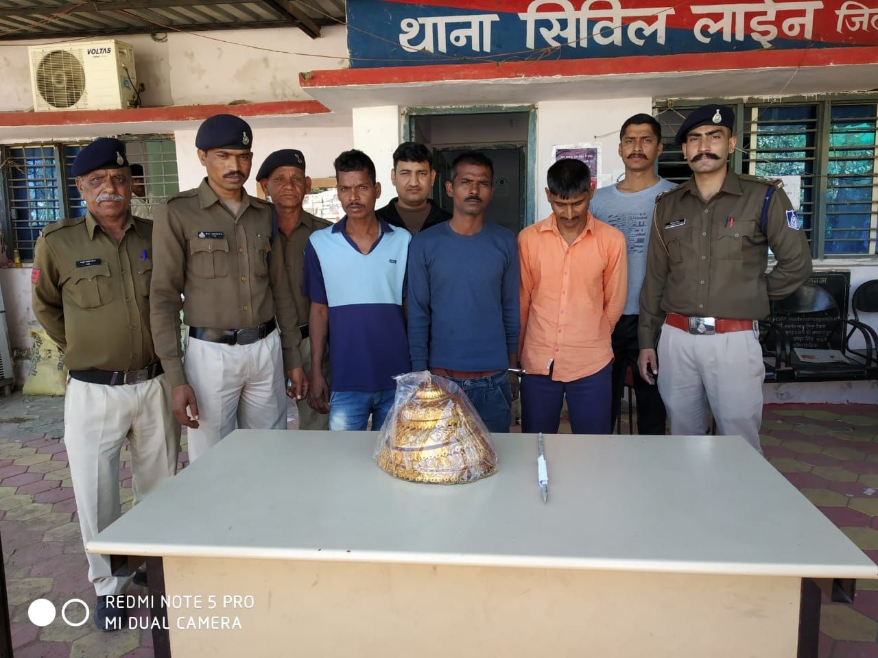 अलकापुरी जैन मंदिर में चोरी खुलासा : तीन बदमाशों को किया गिरफ्तार